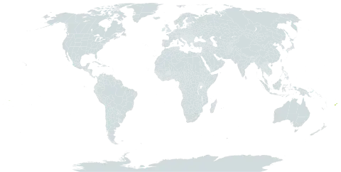 Anacolosa lutea world distribution map, present in American Samoa, Fiji, Tonga, and Samoa