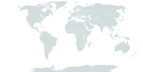 Blechnum revolutum world distribution map, present in Philippines and Papua New Guinea